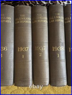 All England Law Reports Antique Books Collectible 1936-1939 early editions rare