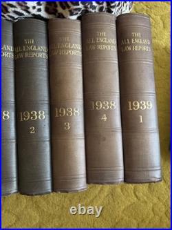 All England Law Reports Antique Books Collectible 1936-1939 early editions rare