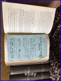 All England Law Reports Antique Books Collectible 1936-1939 early editions rare