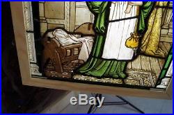 An Amazing Rare Early Painted Glass Window