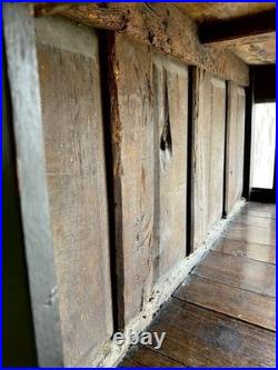An antique early Georgian North Yorkshire oak dresser base with pot board