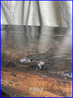 An antique early Georgian North Yorkshire oak dresser base with pot board