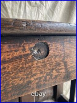 An antique early Georgian North Yorkshire oak dresser base with pot board An antique early Georgian North Yorkshire oak dresser base with pot board