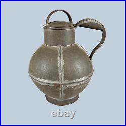 Antique 1830s Early Rare HTF Guernsey Tin Cream Milk Carrier Metal Dairy Jug Can Antique 1830s Early Rare HTF Guernsey Tin Cream Milk Carrier Metal Dairy Jug Can