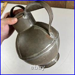 Antique 1830s Early Rare HTF Guernsey Tin Cream Milk Carrier Metal Dairy Jug Can Antique 1830s Early Rare HTF Guernsey Tin Cream Milk Carrier Metal Dairy Jug Can