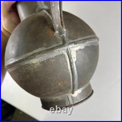 Antique 1830s Early Rare HTF Guernsey Tin Cream Milk Carrier Metal Dairy Jug Can