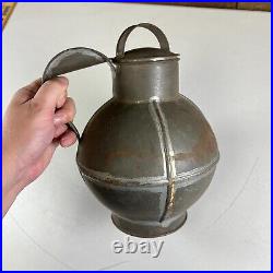 Antique 1830s Early Rare HTF Guernsey Tin Cream Milk Carrier Metal Dairy Jug Can Antique 1830s Early Rare HTF Guernsey Tin Cream Milk Carrier Metal Dairy Jug Can