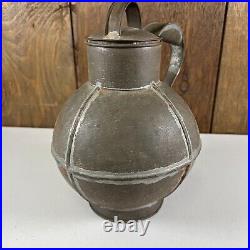 Antique 1830s Early Rare HTF Guernsey Tin Cream Milk Carrier Metal Dairy Jug Can Antique 1830s Early Rare HTF Guernsey Tin Cream Milk Carrier Metal Dairy Jug Can