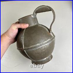 Antique 1830s Early Rare HTF Guernsey Tin Cream Milk Carrier Metal Dairy Jug Can Antique 1830s Early Rare HTF Guernsey Tin Cream Milk Carrier Metal Dairy Jug Can