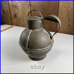 Antique 1830s Early Rare HTF Guernsey Tin Cream Milk Carrier Metal Dairy Jug Can Antique 1830s Early Rare HTF Guernsey Tin Cream Milk Carrier Metal Dairy Jug Can