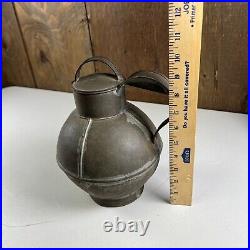 Antique 1830s Early Rare HTF Guernsey Tin Cream Milk Carrier Metal Dairy Jug Can Antique 1830s Early Rare HTF Guernsey Tin Cream Milk Carrier Metal Dairy Jug Can