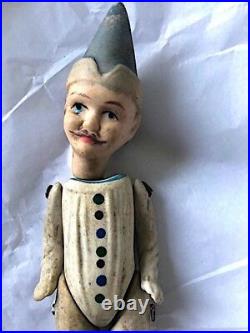 Antique 1880s early bisque porcelain wired doll. Young man. Rare