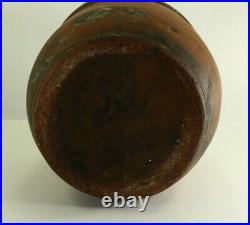 = Antique 18th C. Redware Jar Crock Early and RARE New England Pottery