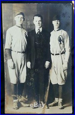 Antique 1901 1907 Professional Baseball Players Rare Early Rppc Photo IL