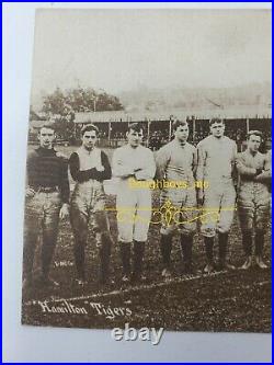 Antique 1905 Hamilton Tigers Rugby Team RPPC Photo Early Canadian Football Rare