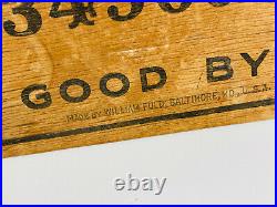 Antique 1915 William Fuld Ouija Board early rare talking mystic board