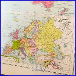 Antique 1928 Chambers Of Commerce Atlas. Early Edition Rare Geography Book Antique 1928 Chambers Of Commerce Atlas. Early Edition Rare Geography Book