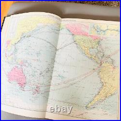Antique 1928 Chambers Of Commerce Atlas. Early Edition Rare Geography Book Antique 1928 Chambers Of Commerce Atlas. Early Edition Rare Geography Book