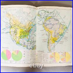 Antique 1928 Chambers Of Commerce Atlas. Early Edition Rare Geography Book