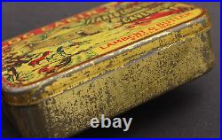 Antique Advertising Log Cabin Lambert & Butler Tobacco Tin Rare Early Variation Antique Advertising Log Cabin Lambert & Butler Tobacco Tin Rare Early Variation