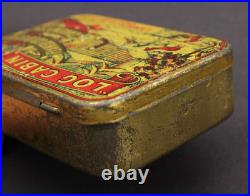Antique Advertising Log Cabin Lambert & Butler Tobacco Tin Rare Early Variation Antique Advertising Log Cabin Lambert & Butler Tobacco Tin Rare Early Variation