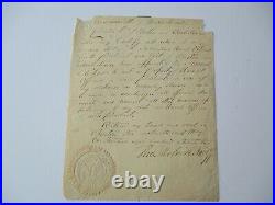 Antique American Famous Autograph 19th Century Rare Early Massachusetts 1822