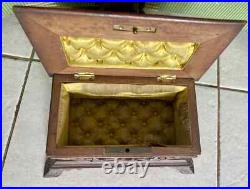 Antique Black Forest Jewelry Box with Mountain Sheep Signed Beautiful Rare Find Antique Black Forest Jewelry Box with Mountain Sheep Signed Beautiful Rare Find