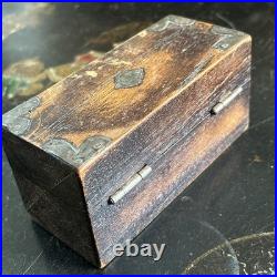 Antique Boxed Set Of Early Brass Jewellers / Apothecary Weights Rare