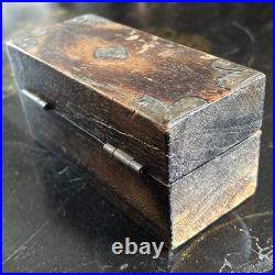 Antique Boxed Set Of Early Brass Jewellers / Apothecary Weights Rare