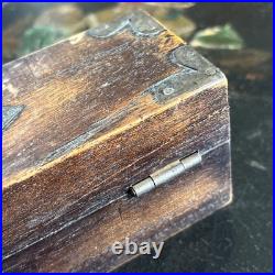 Antique Boxed Set Of Early Brass Jewellers / Apothecary Weights Rare