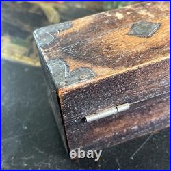 Antique Boxed Set Of Early Brass Jewellers / Apothecary Weights Rare