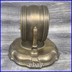 Antique Brass Monkey Barber Animated Novelty Mantel Desk Clock Rare Working Antique Brass Monkey Barber Animated Novelty Mantel Desk Clock Rare Working
