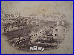 Antique Brigham Young Home Early Salt Lake City Mormon Lds Rare Stereoview Photo