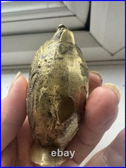 Antique Bronze Bottle Ornament Chinese Late 18th Early 19th Century Dragon RARE