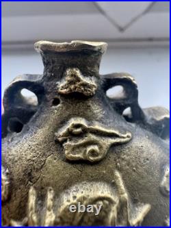 Antique Bronze Bottle Ornament Chinese Late 18th Early 19th Century Dragon RARE