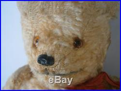 Antique Brown Gold Rare Mohair Huge Early Teddy Bear Hump Steiff Toy Glass Eyes