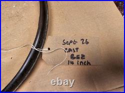 Antique CAST brass 14 3/4 inch wall clock bezel glass fusee no glass RARE EARLY