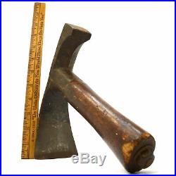 Antique COLLINS & CO. COOPERS ADZE Rare Marked R. KING Early Stamp! AXE Ax ADZ