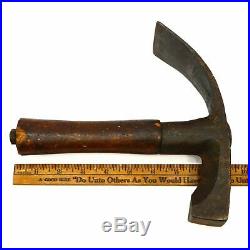 Antique COLLINS & CO. COOPERS ADZE Rare Marked R. KING Early Stamp! AXE Ax ADZ