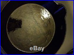 Antique Cast Iron Skillet Gate Mark Early 1800's Ornate Handle Spout Rare #7