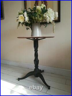Antique Cast Iron Table Early Victorian Rare Floral top Hall Window Garden Pub Antique Cast Iron Table Early Victorian Rare Floral top Hall Window Garden Pub