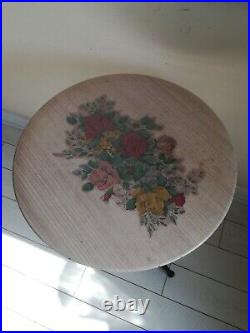 Antique Cast Iron Table Early Victorian Rare Floral top Hall Window Garden Pub Antique Cast Iron Table Early Victorian Rare Floral top Hall Window Garden Pub