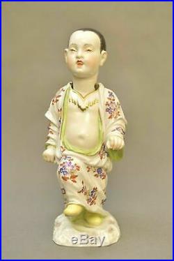 Antique Chinese Boy German Porcelain Nodder from Meissen early XX very rare