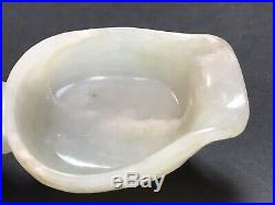 Antique Chinese White & Russet Jade Very Rare Cup Ming Or Early Qing