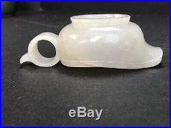 Antique Chinese White & Russet Jade Very Rare Cup Ming Or Early Qing