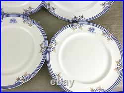 Antique Coalbrookdale Porcelain Dinner Plates Early Coalport Rare Set of 6 1805+