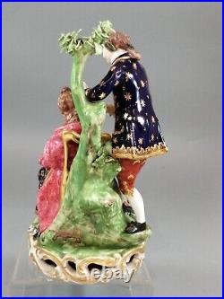 Antique Derby figurine court hairdresser, early 19th century, rare