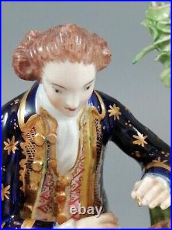 Antique Derby figurine court hairdresser, early 19th century, rare