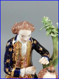 Antique Derby figurine court hairdresser, early 19th century, rare