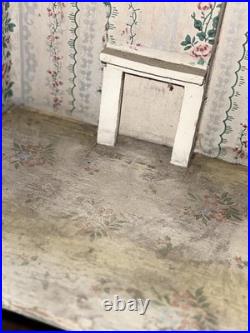 Antique Dolls House. A Rare Early 1800's Box Back Completely Original